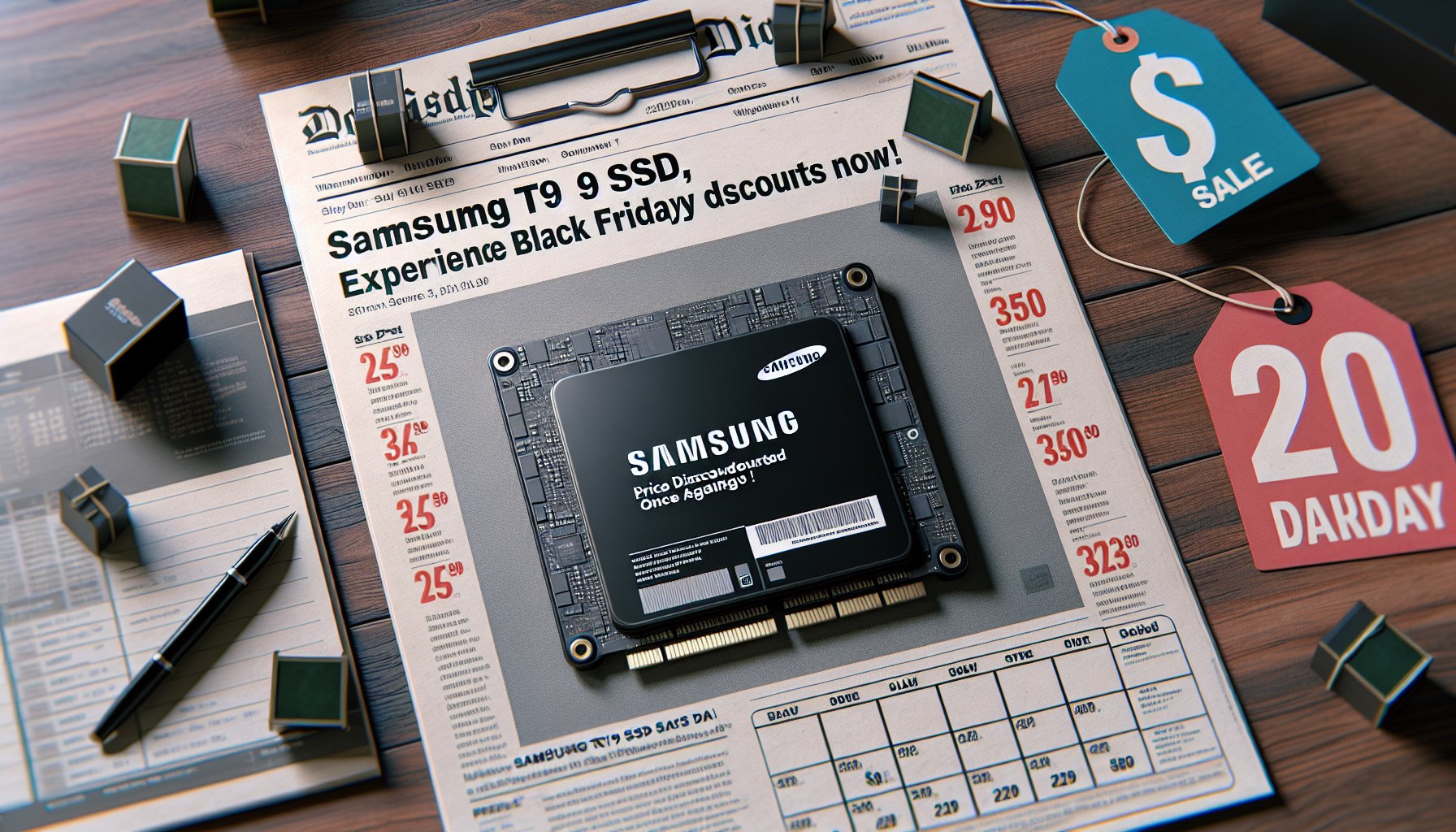 삼성 T9 SSD, 또 다시 가격 인하! 역대 최저가로 블랙 프라이데이 미리 만나보세요!