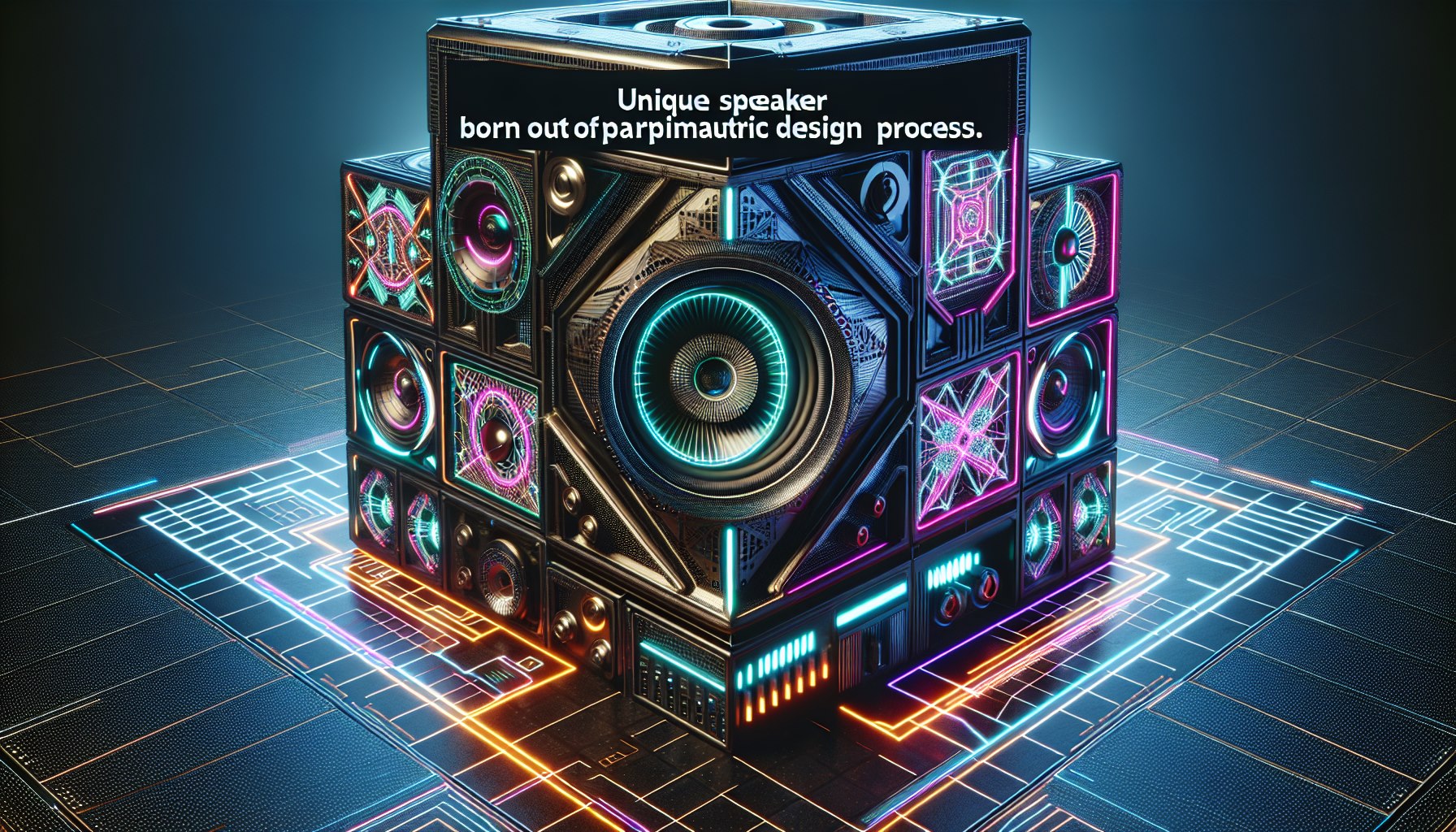 파라메트릭 디자인 프로세스로 탄생한 독창적인 스피커