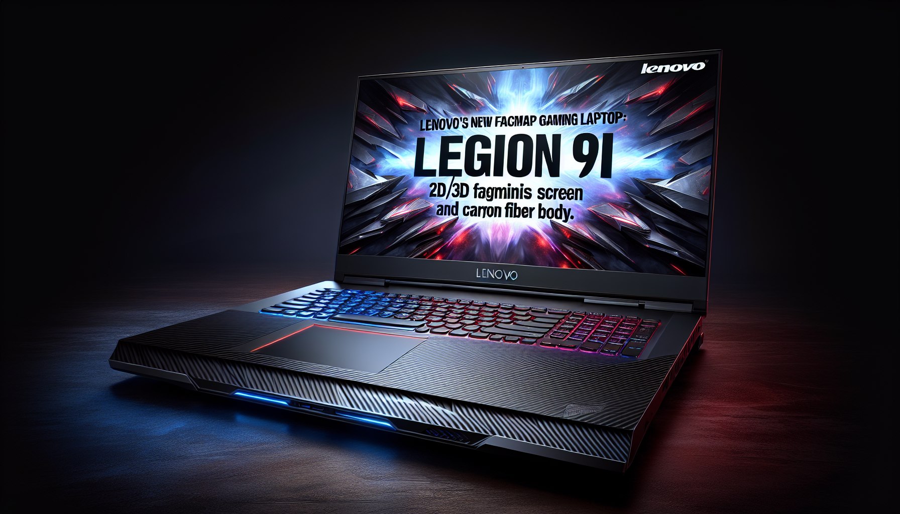레노버의 새로운 기함급 게이밍 노트북, Legion 9i: 2D/3D 화면과 탄소 섬유 본체